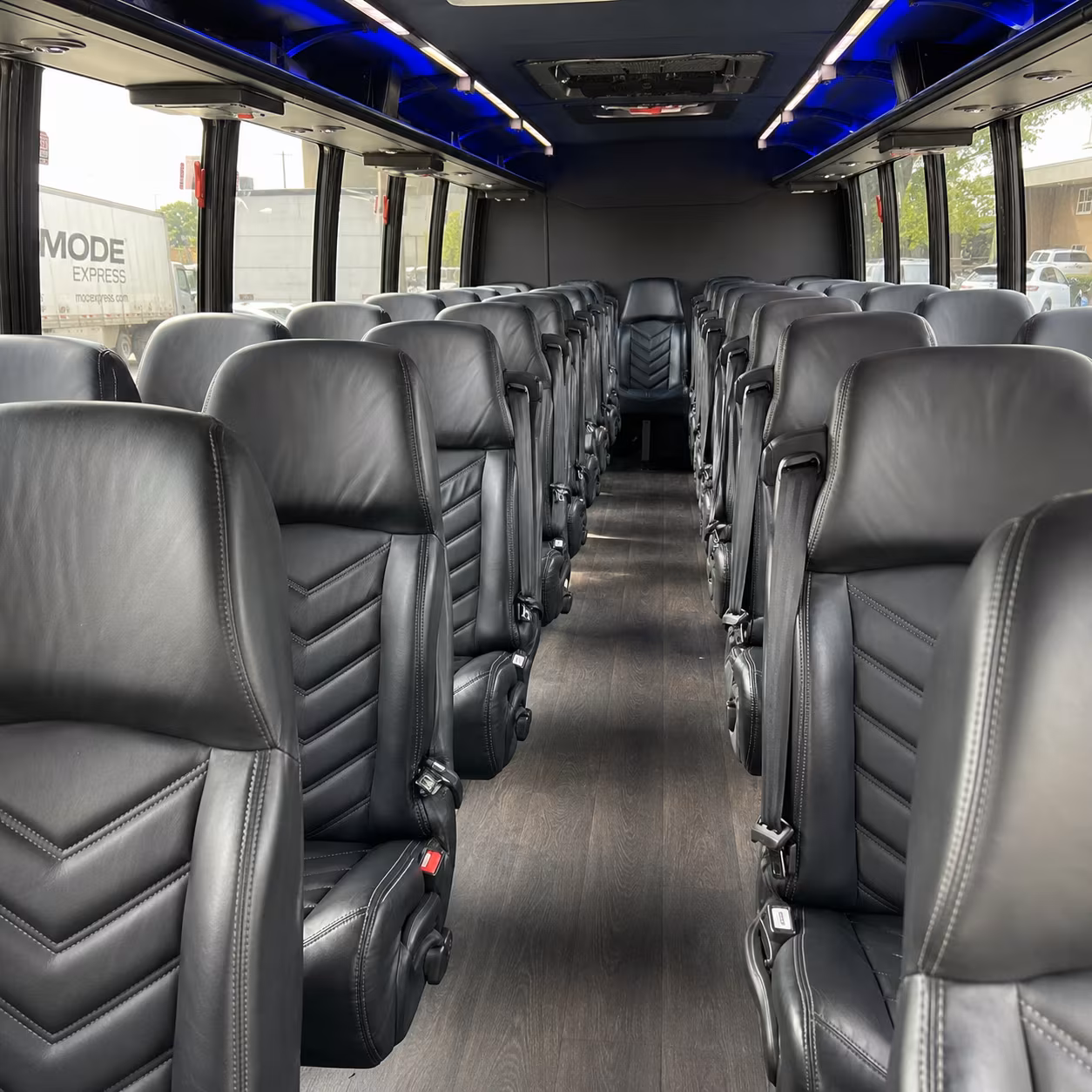 victoria 25 passenger minibus inside