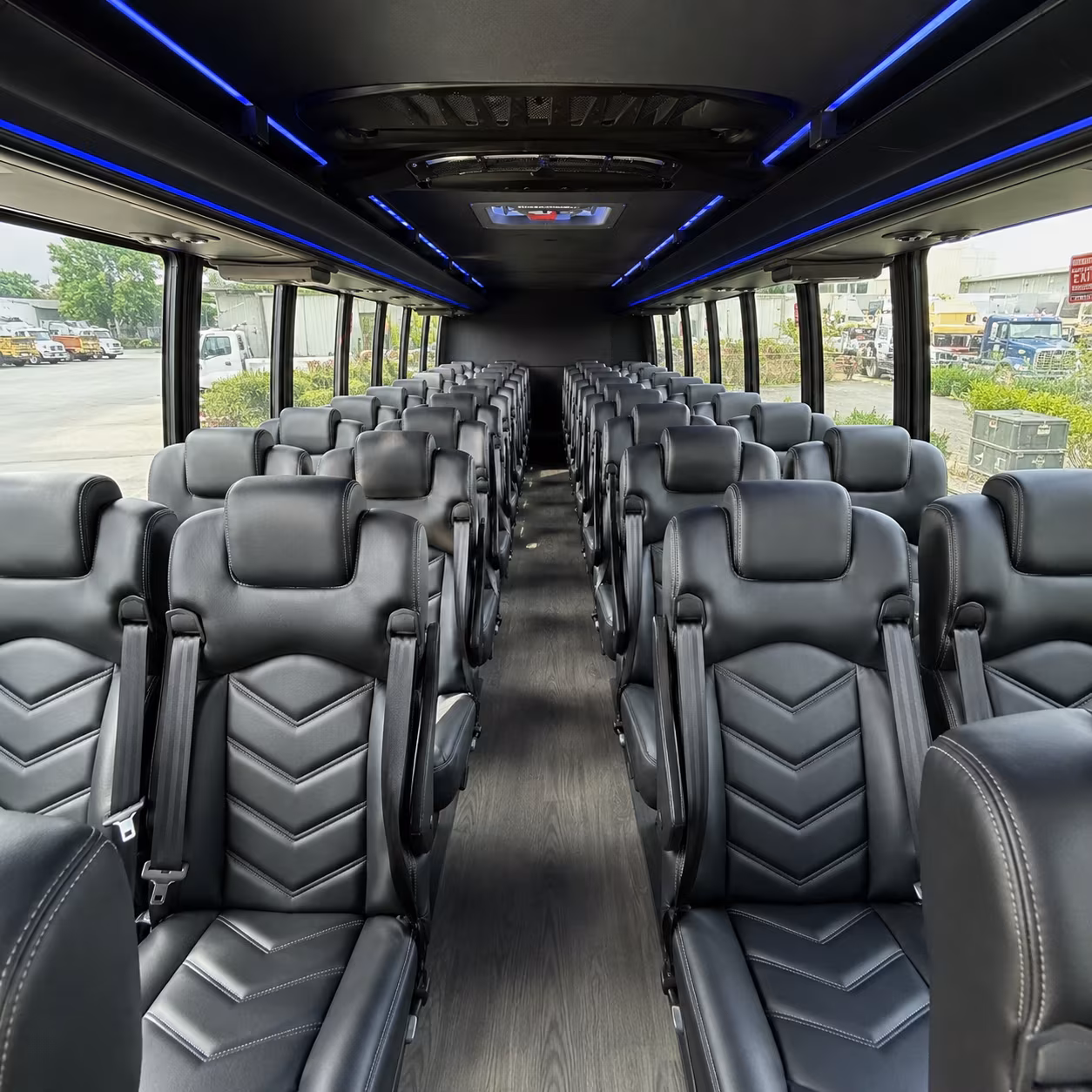 victoria 28 passenger minibus inside