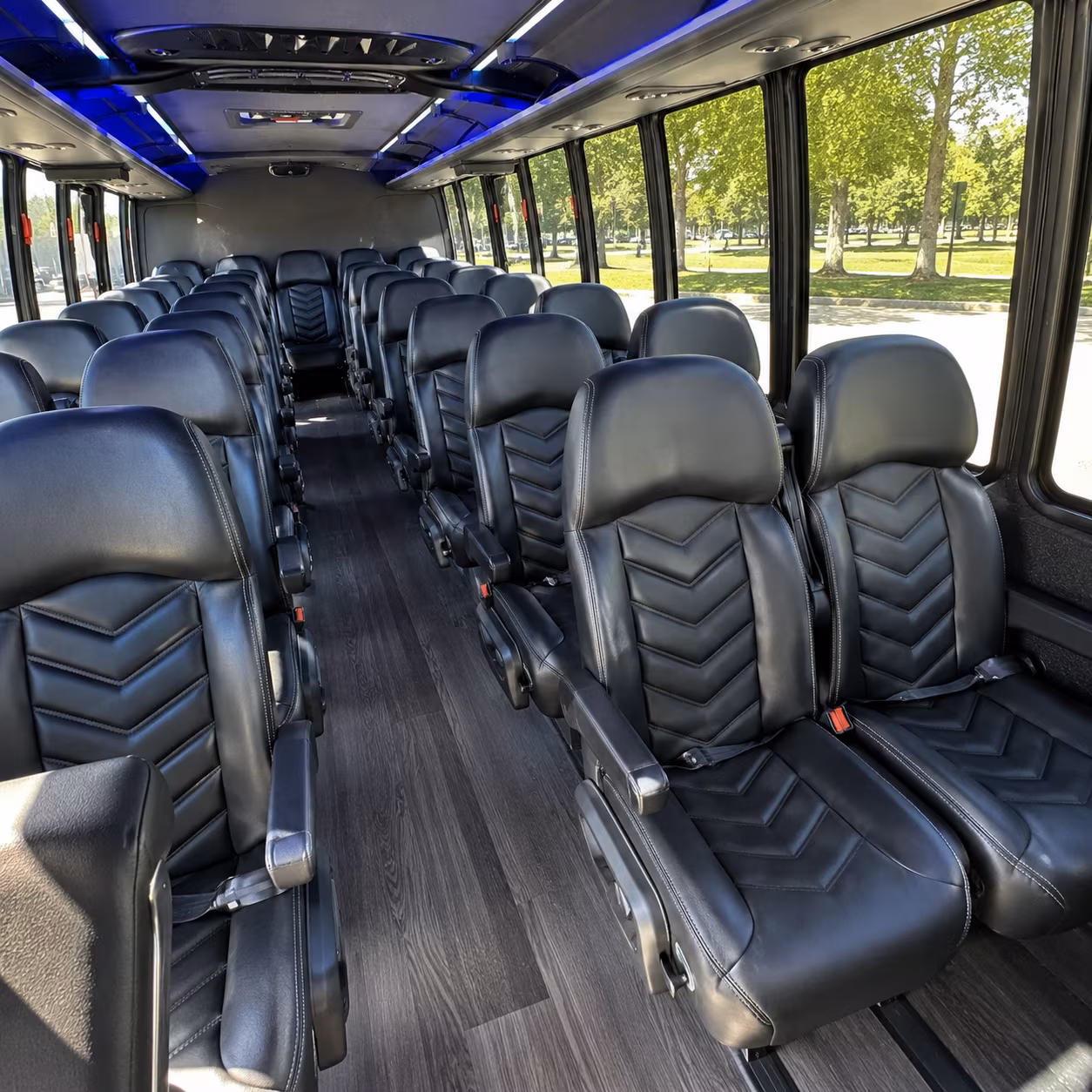 victoria 30 passenger minibus inside